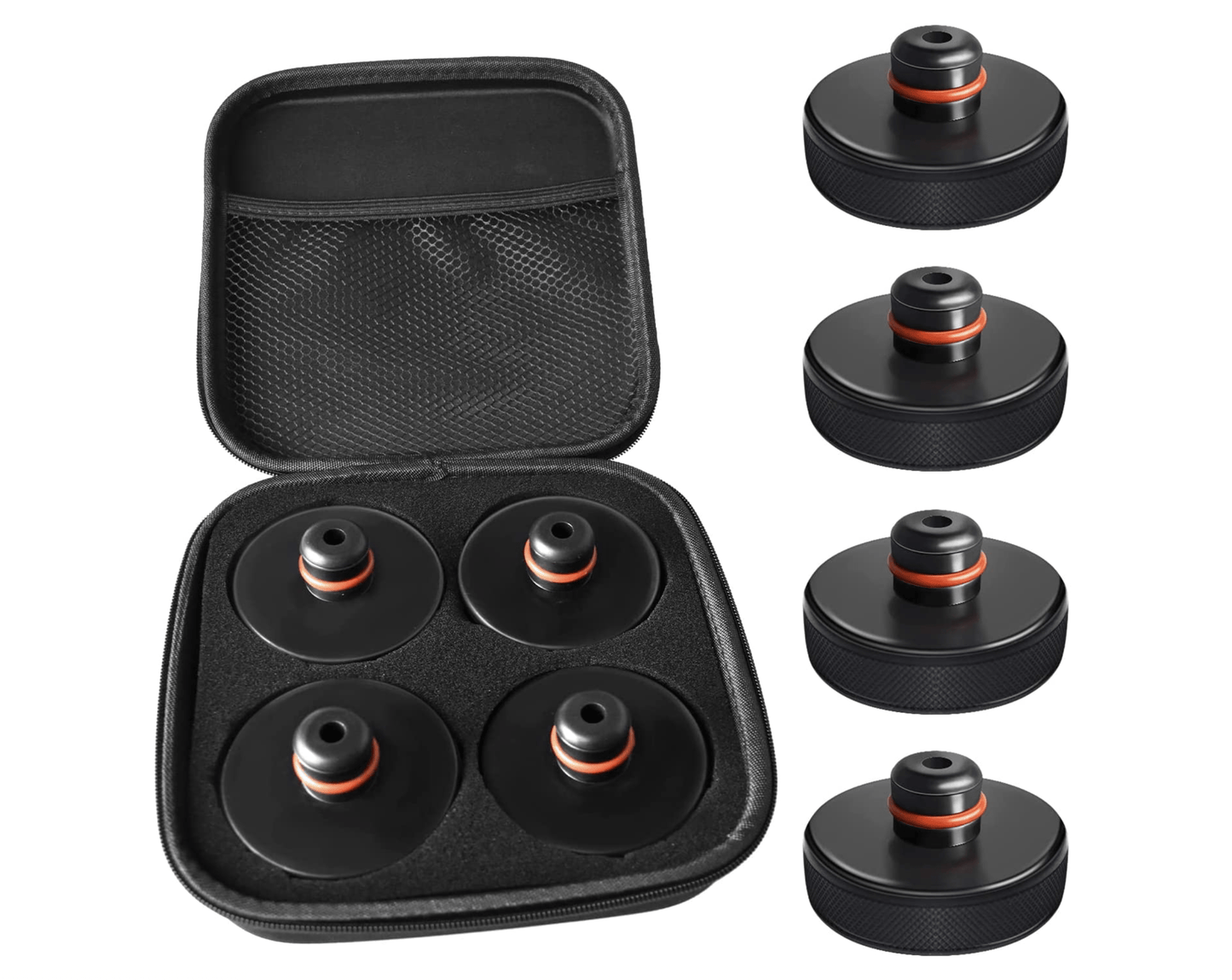 Jack Pad for Tesla Model 3/S/X/Y, 4 Pucks with a Storage Case, Accessories for Tesla Vehicles