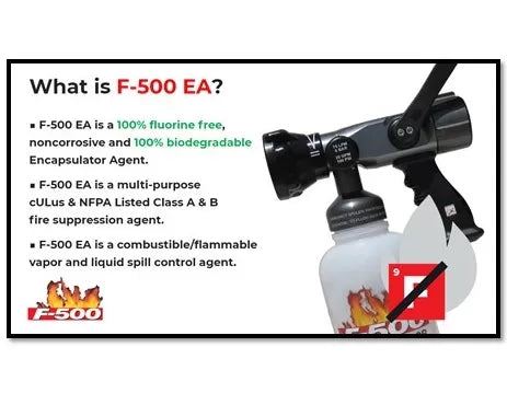 F-500 Extinguisher suitable for lithium-ion battery fires 4L/9L