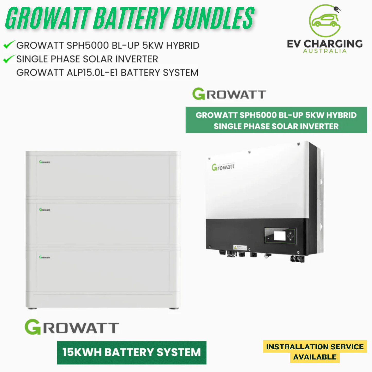 Growatt ARK Solar Lithium Battery System Bundles