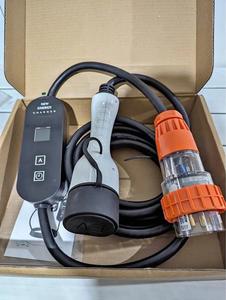 32 Amp Portable Type 2 Charger - 3 Pin - Sun Fusion Australia