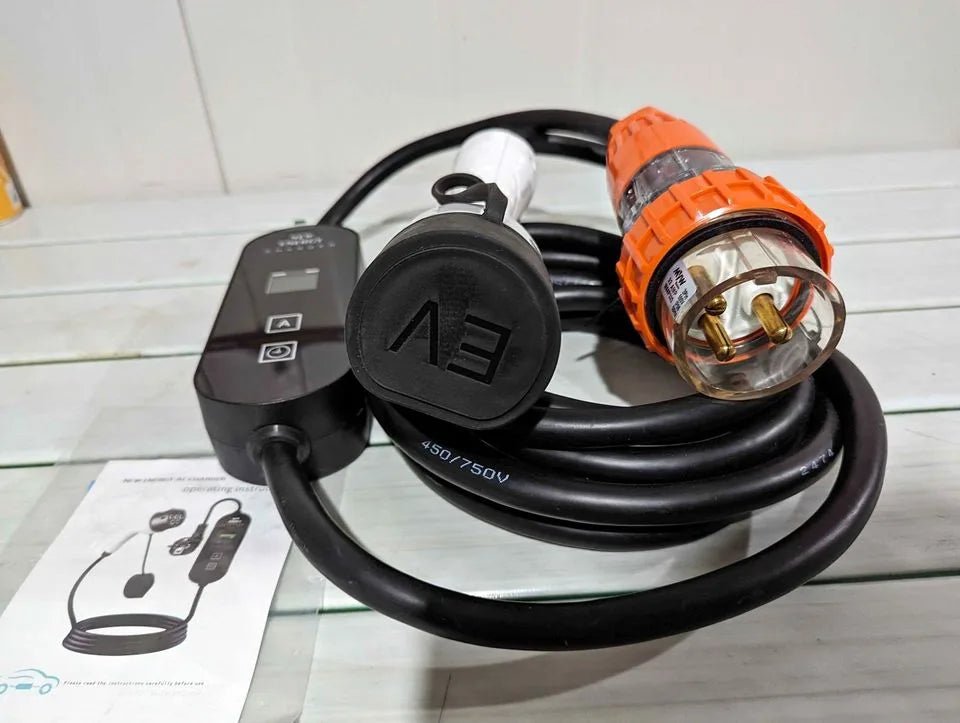 32 Amp Portable Type 2 Charger - 3 Pin - Sun Fusion Australia