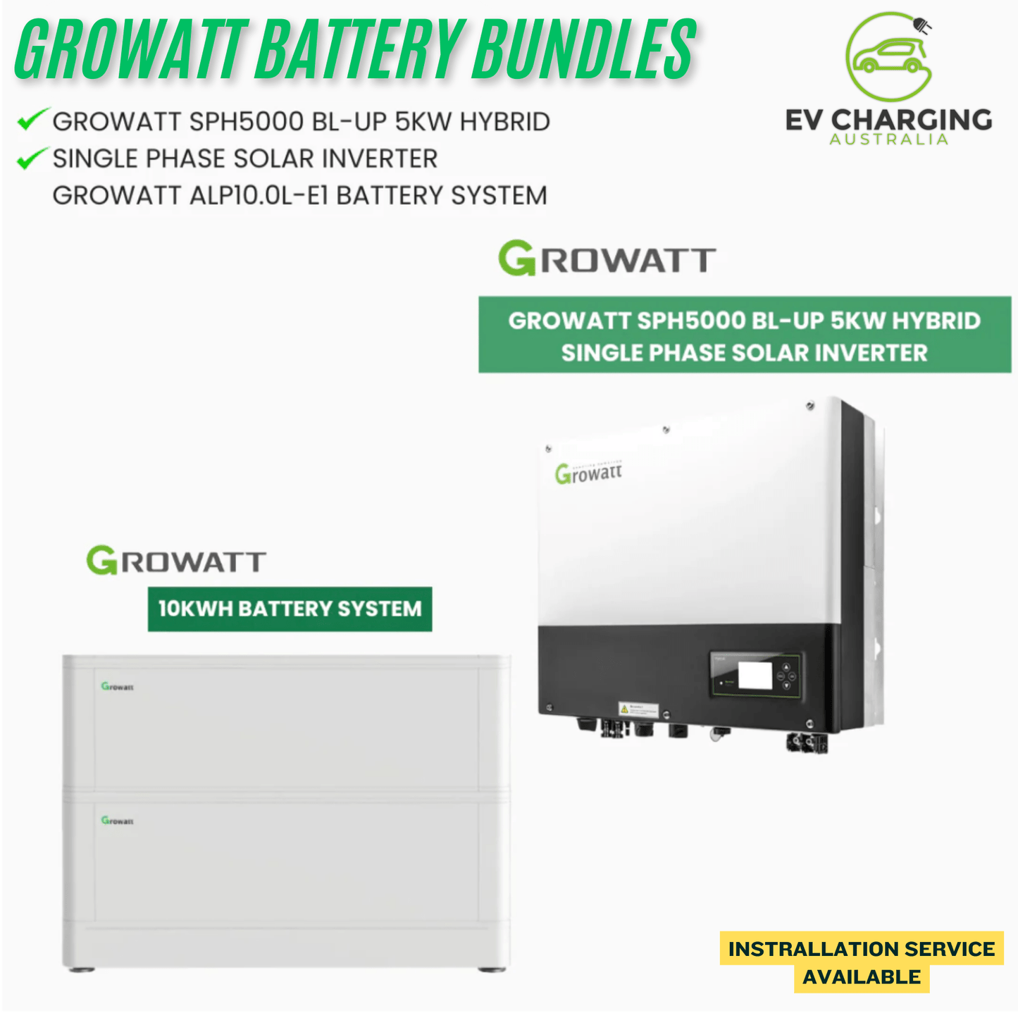 Growatt ARK Solar Lithium Battery System Bundles