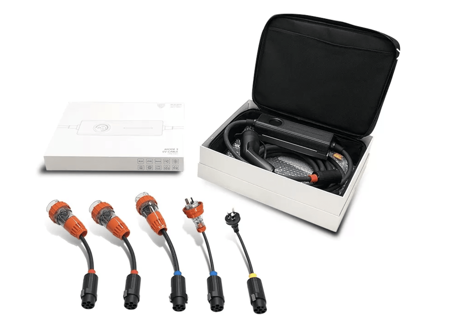 KWIK Portable Type 2 Charger | w/ Adaptable Tails | 16.5 kW