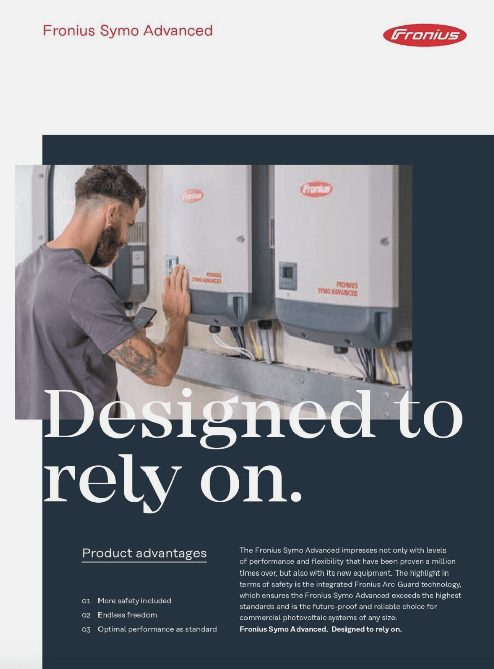 FRONIUS Symo Advanced 10 kW 3 Phase 2 MPPT (SYMO ADVANCED 10.0-3-M)