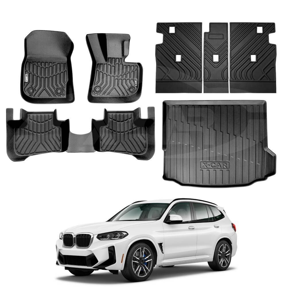 BMW X3 iX3 G01 2017 - 24 - Trunk Cargo Floor Mats Boot Liner Back Seat Protector - Sun Fusion Australia