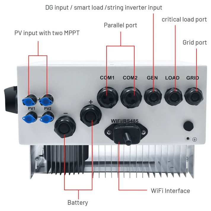Deye SUN - 6K - SG04LP1 - AU 6kW Single Phase Hybrid Inverter - CEC Approved - Sun Fusion Australia