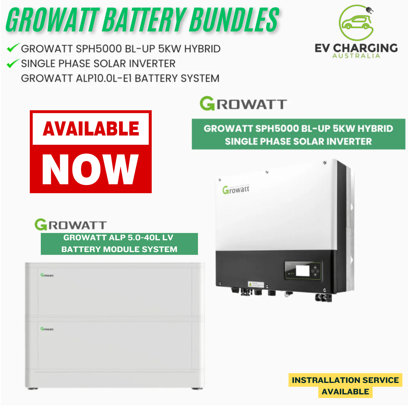 Growatt ARK Solar Lithium Battery System Bundles