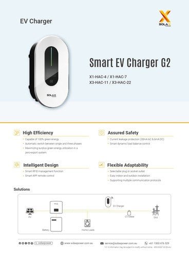 SOLAX Smart Hyper EV Charger G2 - Sun Fusion Australia