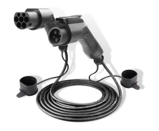 Type 2 to Type 1 EV Charging cable | 7kW | 5 Metres - Sun Fusion Australia
